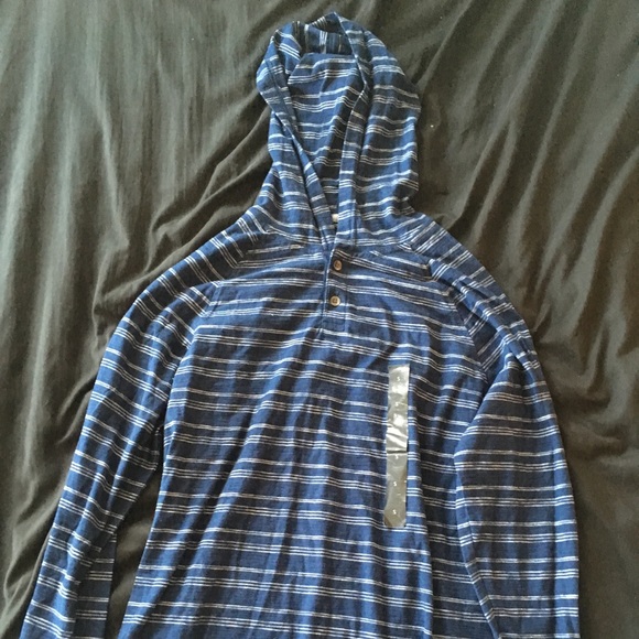 Banana Republic Other - Men’s Blue Striped Hoodie B.R.